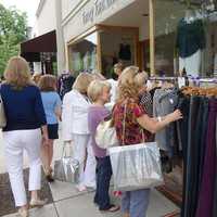 <p>Eastchester shoppers enjoying last year&#x27;s Bronxville Sidewalk Sale.</p>