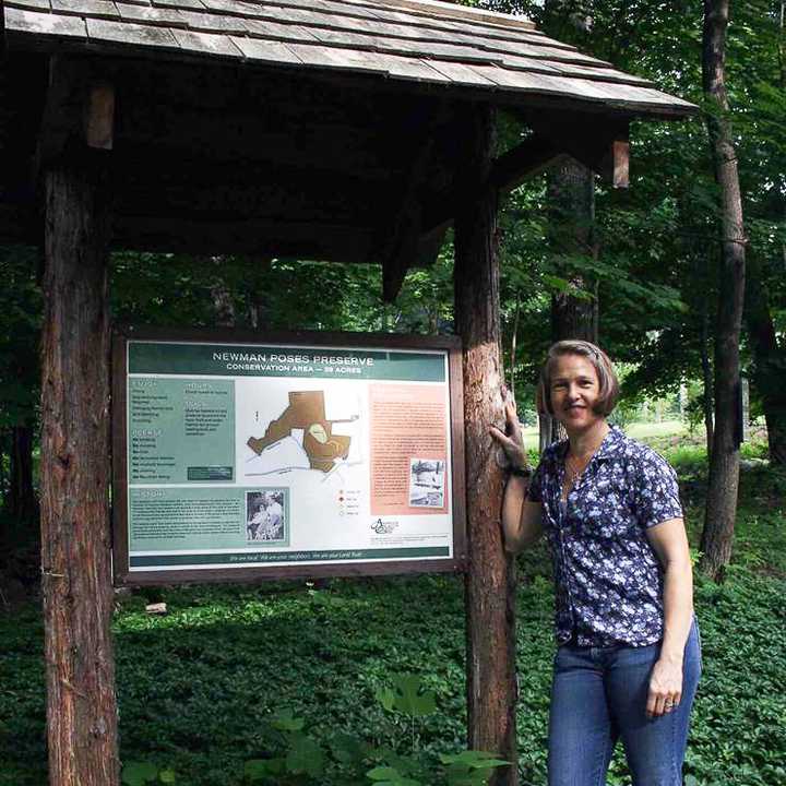 Melissa Newman, daughter of Paul Newman and Joanne Woodward, is a steward for the Newman-Poses Preserve in Westport.