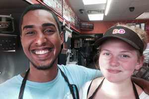 Mount Kisco Dunkin' Donuts Gets Strong Business On Donut Day