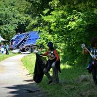 <p>Volunteers walked the trails picking up garbage and gave the trail a thorough cleaning. </p>