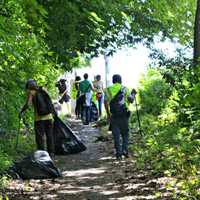 <p>Members of Yonkers organizations participated in the cleanup.</p>