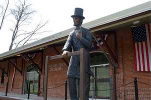 Lincoln Depot Museum In Peekskill Gets Flagpole For Flag Day
