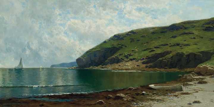 &quot;Coastal Scene&quot; by Alfred Thomas Bricher.