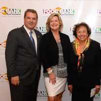 <p>From left, Yonkers Mayor Mike Spano; Food Bank for Westchester Executive Director Ellen Lynch; U.S. Rep. Nita Lowey, and Rick Rakow, Food Bank for Westchester Board Chair</p>