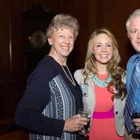 <p>From left:  Karen Toby Haghenbeck, assistant professor of College Health Professions, Nicole Muccio and father Stephen Muccio. </p>