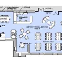 <p>The proposed layout of the Bronxville High School learning common.</p>