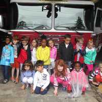 <p>Also on the tour for the Chapel School students was the Tuckahoe Fire Department. </p>