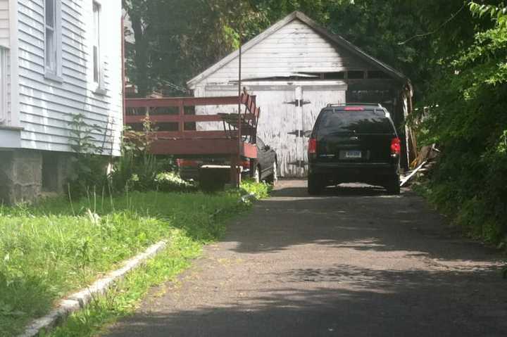 Fire damaged a detached garage at a home at 14 Randall Ave. in Stamford. No one was hurt in the Sunday blaze, and the cause is unknown.