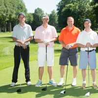 <p>David Barton, Laddie Sanford, Lance Spacek, Jason Spacek and Golf Pro Tony Fabrizzio.</p>