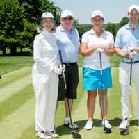 <p>Susan Cullman, John Kirby, Golf Pro Kammy Maxfeldt, Jack Gage and Debbie Hodes.</p>