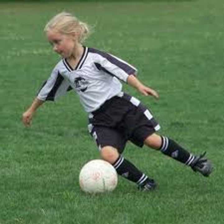 One of the younger players in the Eastchester Youth Soccer League. 
