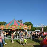 <p>Attendees enjoy the nice weather at the Tilly Foster Country Fair.</p>