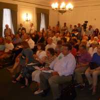 <p>Hundreds turned out for the first of three public hearings on the French-American School of New York&#x27;s proposed campus. </p>