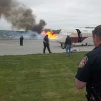 <p>Emergency responders practiced in 2011 for the crash of an aircraft with 155 people aboard at the Westchester County Airport.</p>