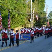 <p>The Ancient Fife and Drum Corps marches in the parade.</p>