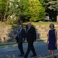 <p>Mount Kisco&#x27;s elected officials march in the parade.</p>