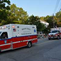 <p>Mount Kisco ambulances in the fire department&#x27;s parade.</p>