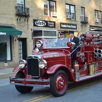 <p>A Bedford Hills antique firetruck.</p>