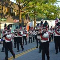 <p>Marchers in the fire department parade in Mount Kisco.</p>