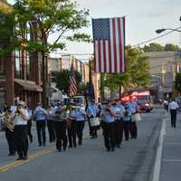 <p>Marchers in Mount Kisco&#x27;s fire department parade.</p>