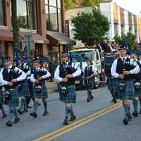 <p>Bagpipers at Mount Kisco&#x27;s parade.</p>