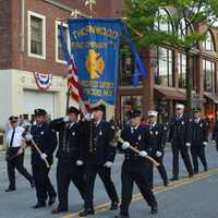 <p>Thornwood firefighters march in Mount Kisco&#x27;s parade.</p>