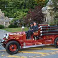 <p>An antique Bedford firetruck in Mount Kisco&#x27;s parade.</p>