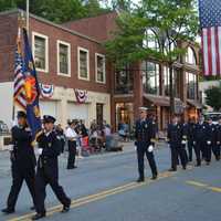 <p>Yorktown Heights firefighters in Mount Kisco&#x27;s parade.</p>