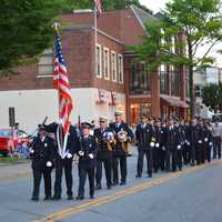 <p>Brewster firefighters in Mount Kisco&#x27;s parade.</p>