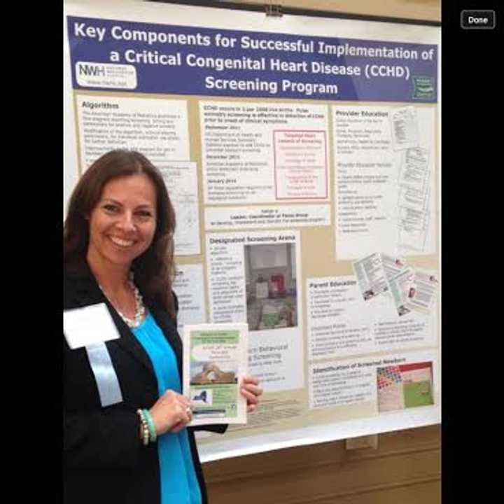 Northern Westchester Hospital nurse Anna Lane presented at New York State Perinatal Association Perinatal Conference in June. 