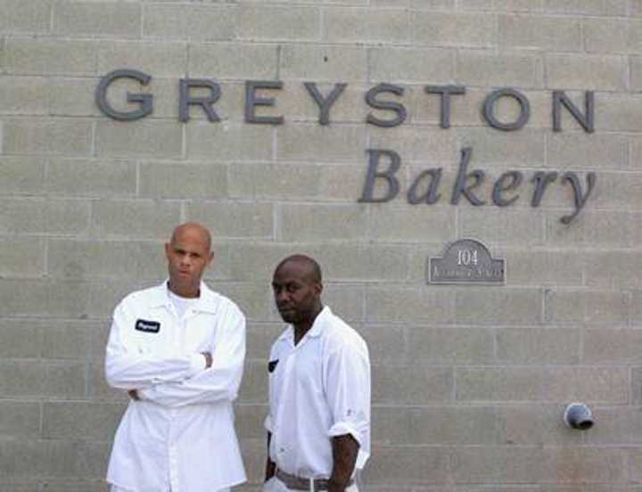 Greyston Bakery employees Raymond Wallace, left, and Dion Drew, right.