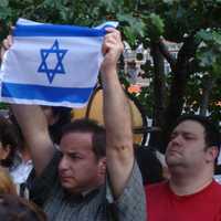 <p>Dozens of residents showed support for Israel Thursday in White Plains. </p>