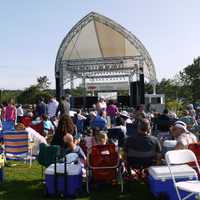 <p>People fill Westport&#x27;s Levitt Pavilion for the relaunch night performance of Weston&#x27;s Jose Feliciano. </p>