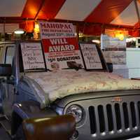 <p>A Jeep was a raffle prize at the carnival.</p>