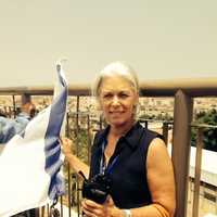 <p>Orna Stern overlooking Gaza in the town of Sderot.</p>