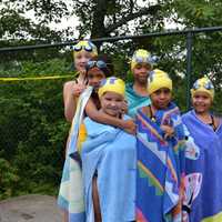 <p>Chappaqua swimmers after a race in the Chappaqua Swim &amp; Tennis Club Invitational.</p>