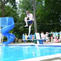 <p>Divers did their best tricks at the Chappaqua Swim &amp; Tennis Invitational meet, July 20.</p>