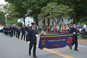 Bedford Fire Department Parade Draws Large Turnout Of Spectators