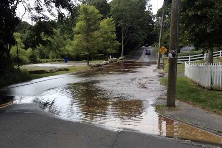 Water Main Break Closes East Rocks Road In Norwalk