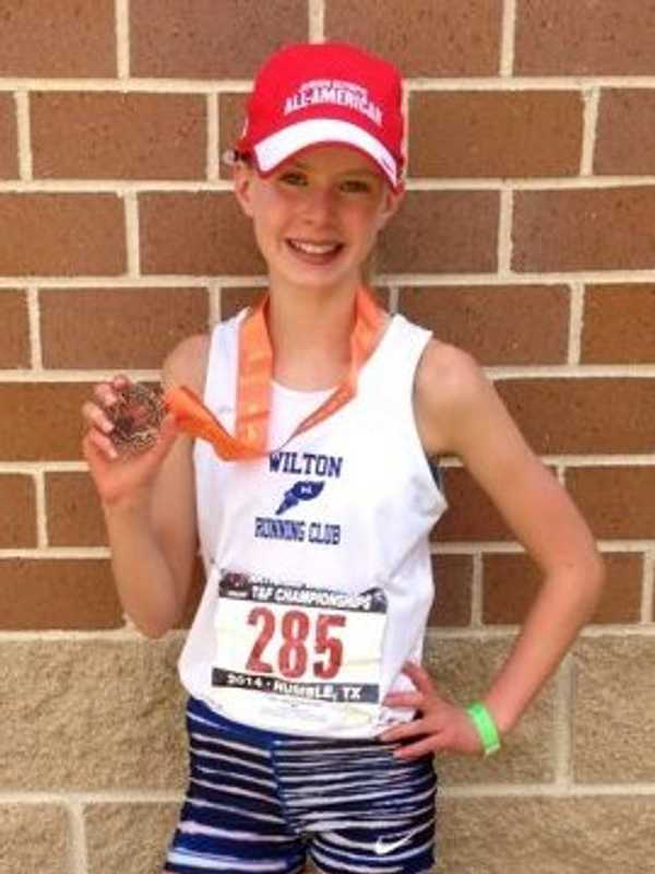 Wilton Running Club Girl Finishes 7th In Race In Junior Olympics