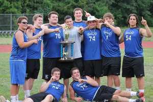 Darien Football Players Win 'Lineman Challenge'
