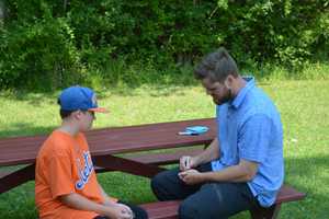 Mets Lucas Duda Visits Somers Day Camp