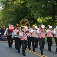 <p>The South Salem Fire Department parade included musical units.</p>