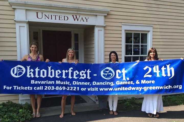 Co-Chairs Preparing For Greenwich United Way Oktoberfest