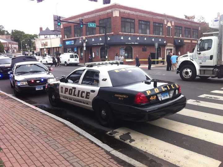 Norwalk police shut down North Main Street near Marshall Street in SoNo near Famous Pizza after a shooting was reported Wednesday afternoon.