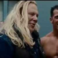 <p>Giovanni Roselli (center) on the set of &quot;The Wrestler&quot; with Mickey Rourke (left) and &quot;R-Truth&quot; (right). </p>