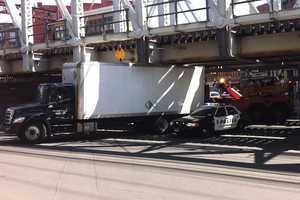 Truck Gets Stuck Under Bridge In South Norwalk