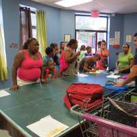 <p>There was a crowd in Tuckahoe looking to pick up school supplies at ECAP Thursday.</p>