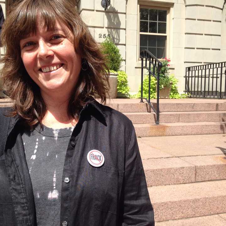 Erin Heaton-Meyer of Armonk was non-plussed about traffic closures.