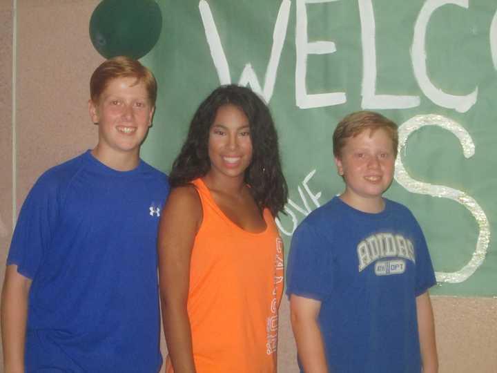 Tim Fallo, Jadeen Mercado and Regan Fallo are excited for a new school year. 